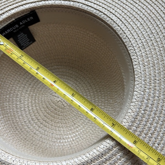 Marcus Adler Floppy Sun Hat w/gold braided chain intertwined with floral ribbon - Picture 9 of 10